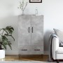 Aparador alto madera de ingeniería gris hormigón 69,5x31x115 cm de vidaXL, Aparadores - Ref: Foro24-828232, Precio: 69,77 €, ...