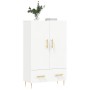 Aparador alto madera de ingeniería blanco 69,5x31x115 cm de vidaXL, Aparadores - Ref: Foro24-828220, Precio: 90,47 €, Descuen...