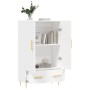 Aparador alto madera de ingeniería blanco 69,5x31x115 cm de vidaXL, Aparadores - Ref: Foro24-828220, Precio: 90,47 €, Descuen...