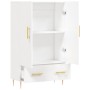Aparador alto madera de ingeniería blanco 69,5x31x115 cm de vidaXL, Aparadores - Ref: Foro24-828220, Precio: 90,47 €, Descuen...