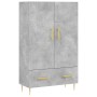Aparador alto madera de ingeniería gris hormigón 69,5x31x115 cm de vidaXL, Aparadores - Ref: Foro24-828224, Precio: 86,04 €, ...