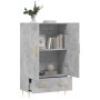 Aparador alto madera de ingeniería gris hormigón 69,5x31x115 cm de vidaXL, Aparadores - Ref: Foro24-828224, Precio: 86,04 €, ...