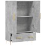 Aparador alto madera de ingeniería gris hormigón 69,5x31x115 cm de vidaXL, Aparadores - Ref: Foro24-828224, Precio: 86,04 €, ...