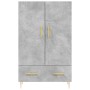Aparador alto madera de ingeniería gris hormigón 69,5x31x115 cm de vidaXL, Aparadores - Ref: Foro24-828224, Precio: 86,04 €, ...