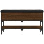 Banco zapatero madera de ingeniería marrón roble 82x32x45 cm en Bancos para recibidores y almacenamiento | Comprar online en For