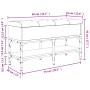 Banco zapatero madera de ingeniería marrón roble 82x32x45 cm en Bancos para recibidores y almacenamiento | Comprar online en For