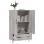 Aparador alto madera de ingeniería gris Sonoma 69,5x31x115 cm de vidaXL, Aparadores - Ref: Foro24-828234, Precio: 71,92 €, De...