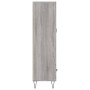Aparador alto madera de ingeniería gris Sonoma 69,5x31x115 cm de vidaXL, Aparadores - Ref: Foro24-828234, Precio: 71,92 €, De...