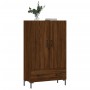Aparador alto madera de ingeniería roble marrón 69,5x31x115 cm de vidaXL, Aparadores - Ref: Foro24-828243, Precio: 93,75 €, D...