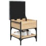 Banco zapatero madera de ingeniería roble Sonoma 42x42x45 cm en Bancos para recibidores y almacenamiento | Comprar online en For