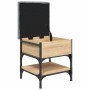 Banco zapatero madera de ingeniería roble Sonoma 42x42x45 cm en Bancos para recibidores y almacenamiento | Comprar online en For