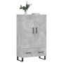 Aparador alto madera de ingeniería gris hormigón 69,5x31x115 cm de vidaXL, Aparadores - Ref: Foro24-828264, Precio: 93,07 €, ...