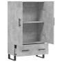 Aparador alto madera de ingeniería gris hormigón 69,5x31x115 cm de vidaXL, Aparadores - Ref: Foro24-828264, Precio: 93,07 €, ...