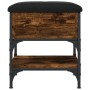 Banco zapatero madera de ingeniería roble ahumado 42x42x45 cm en Bancos para recibidores y almacenamiento | Comprar online en Fo