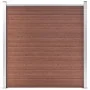 Set de valla 8 cuadradas + 1 oblicua WPC marrón 1484x186 cm de vidaXL, Paneles de vallas - Ref: Foro24-3053222, Precio: 3,00 ...