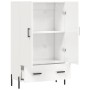 Aparador alto madera de ingeniería blanco brillo 69,5x31x115 cm de vidaXL, Aparadores - Ref: Foro24-828246, Precio: 106,35 €,...