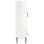 Aparador alto madera de ingeniería blanco brillo 69,5x31x115 cm de vidaXL, Aparadores - Ref: Foro24-828246, Precio: 106,35 €,...