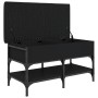 Banco zapatero madera de ingeniería negro 82x42x45 cm en Bancos para recibidores y almacenamiento | Comprar online en Foru.es
