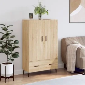 Aparador alto madera de ingeniería roble Sonoma 69,5x31x115 cm de vidaXL, Aparadores - Ref: Foro24-828255, Precio: 92,64 €, D...