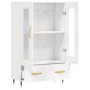 Aparador alto madera de ingeniería blanco brillo 69,5x31x115 cm de vidaXL, Aparadores - Ref: Foro24-828278, Precio: 99,80 €, ...