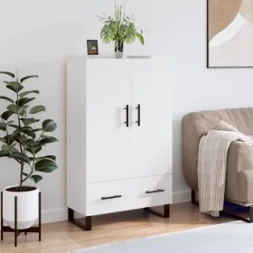 Aparador alto madera de ingeniería blanco 69,5x31x115 cm de vidaXL, Aparadores - Ref: Foro24-828260, Precio: 100,99 €, Descue...