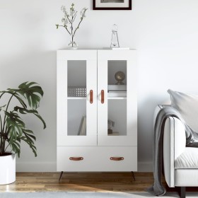 Aparador alto madera de ingeniería blanco 69,5x31x115 cm de vidaXL, Aparadores - Ref: Foro24-828268, Precio: 86,81 €, Descuen...