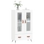 Aparador alto madera de ingeniería blanco 69,5x31x115 cm de vidaXL, Aparadores - Ref: Foro24-828268, Precio: 86,81 €, Descuen...
