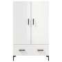 Aparador alto madera de ingeniería blanco brillo 69,5x31x115 cm de vidaXL, Aparadores - Ref: Foro24-828238, Precio: 99,56 €, ...