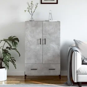 Hohes Sideboard aus betongrauem Holzwerkstoff, 69,5 x 31 x 115 cm von vidaXL, Sideboards - Ref: Foro24-828248, Preis: 71,21 €...