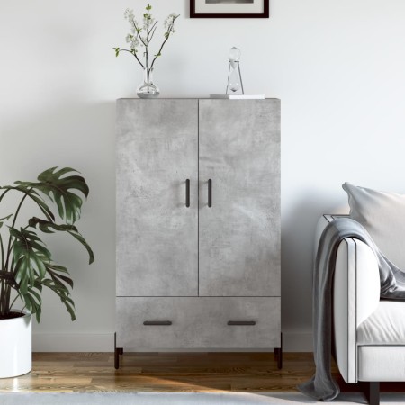 Aparador alto madera de ingeniería gris hormigón 69,5x31x115 cm de vidaXL, Aparadores - Ref: Foro24-828248, Precio: 79,85 €, ...