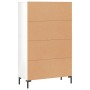 Aparador alto madera de ingeniería blanco brillo 69,5x31x115 cm de vidaXL, Aparadores - Ref: Foro24-828238, Precio: 99,56 €, ...