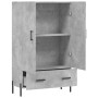 Aparador alto madera de ingeniería gris hormigón 69,5x31x115 cm de vidaXL, Aparadores - Ref: Foro24-828248, Precio: 79,85 €, ...