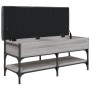 Banco zapatero madera de ingeniería gris Sonoma 102x42x45 cm en Bancos para recibidores y almacenamiento | Comprar online en For