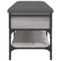Banco zapatero madera de ingeniería gris Sonoma 102x42x45 cm en Bancos para recibidores y almacenamiento | Comprar online en For