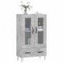 Aparador alto madera de ingeniería gris hormigón 69,5x31x115 cm de vidaXL, Aparadores - Ref: Foro24-828296, Precio: 85,03 €, ...