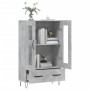 Aparador alto madera de ingeniería gris hormigón 69,5x31x115 cm de vidaXL, Aparadores - Ref: Foro24-828296, Precio: 85,03 €, ...