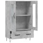 Aparador alto madera de ingeniería gris hormigón 69,5x31x115 cm de vidaXL, Aparadores - Ref: Foro24-828296, Precio: 85,03 €, ...