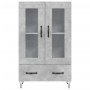 Aparador alto madera de ingeniería gris hormigón 69,5x31x115 cm de vidaXL, Aparadores - Ref: Foro24-828296, Precio: 85,03 €, ...