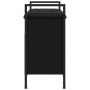 Banco zapatero madera de ingeniería negro 65,5x32x57,5 cm en Bancos para recibidores y almacenamiento | Comprar online en Foru.e
