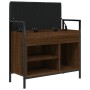 Banco zapatero madera de ingeniería marrón roble 65,5x32x57,5cm en Bancos para recibidores y almacenamiento | Comprar online en 