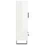 Aparador alto madera de ingeniería blanco brillo 69,5x31x115 cm de vidaXL, Aparadores - Ref: Foro24-828262, Precio: 103,12 €,...