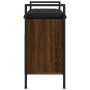 Banco zapatero madera de ingeniería marrón roble 65,5x32x57,5cm en Bancos para recibidores y almacenamiento | Comprar online en 