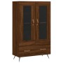 Aparador alto madera de ingeniería roble marrón 69,5x31x115 cm de vidaXL, Aparadores - Ref: Foro24-828275, Precio: 88,25 €, D...