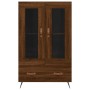 Aparador alto madera de ingeniería roble marrón 69,5x31x115 cm de vidaXL, Aparadores - Ref: Foro24-828275, Precio: 88,25 €, D...