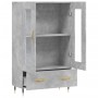 Aparador alto madera de ingeniería gris hormigón 69,5x31x115 cm de vidaXL, Aparadores - Ref: Foro24-828280, Precio: 92,24 €, ...