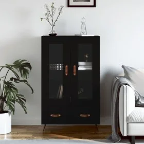 Aparador alto madera de ingeniería negro 69,5x31x115 cm de vidaXL, Aparadores - Ref: Foro24-828269, Precio: 106,03 €, Descuen...