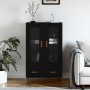 Aparador alto madera de ingeniería negro 69,5x31x115 cm de vidaXL, Aparadores - Ref: Foro24-828269, Precio: 107,67 €, Descuen...
