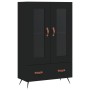 Aparador alto madera de ingeniería negro 69,5x31x115 cm de vidaXL, Aparadores - Ref: Foro24-828269, Precio: 107,67 €, Descuen...
