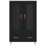 Aparador alto madera de ingeniería negro 69,5x31x115 cm de vidaXL, Aparadores - Ref: Foro24-828269, Precio: 107,67 €, Descuen...