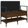 Banco zapatero madera de ingeniería marrón roble 85,5x42x57,5cm en Bancos para recibidores y almacenamiento | Comprar online en 